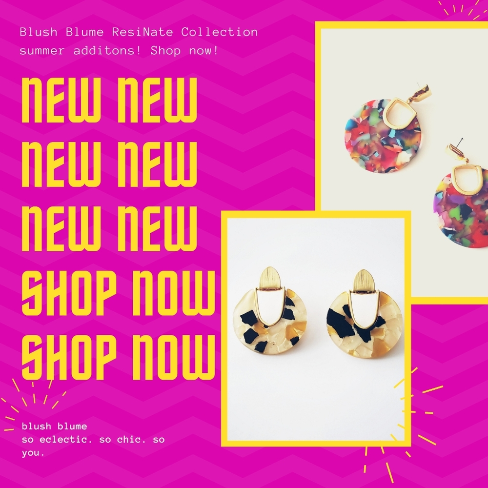 Blush Blume ResinAte Collection...summer edition!